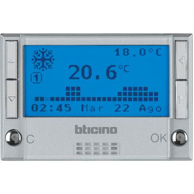 Axolute - Chronotermostat 2x1,5V Aluminium Hc4451 Produkt Wycofany LEGRAND (HC4451)